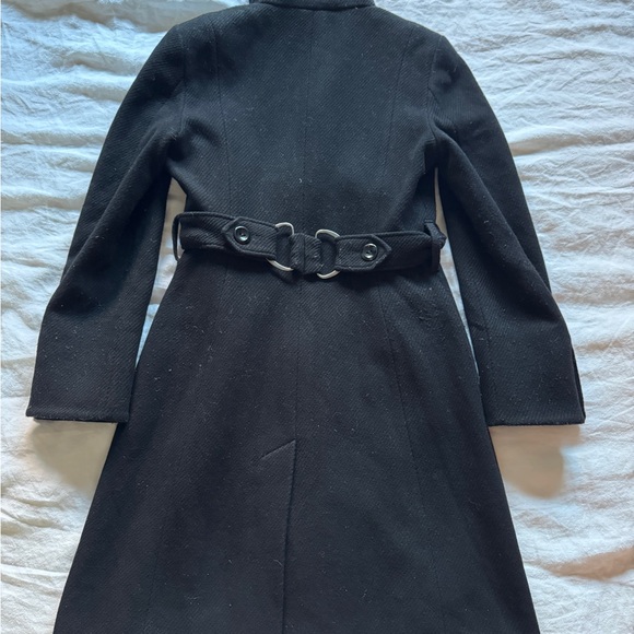 Ted Baker - Black wool trench coat size 2 - Picture 6 of 9